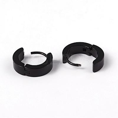 Awesome Design 304 Stainless Steel Hoop Earrings EJEW-D210-04B-1