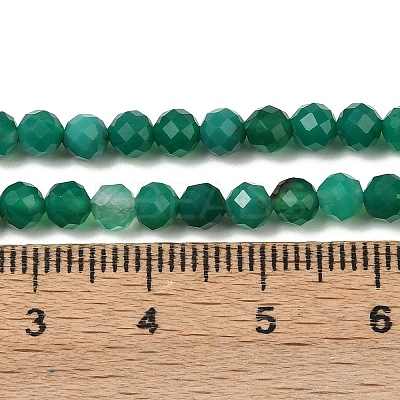 Natural Green Onyx Agate(Dyed & Heated) Beads Strands G-D347-A04-4mm-1