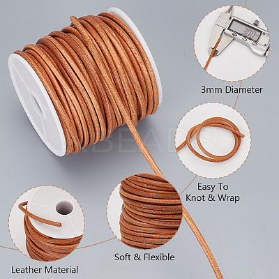 20M Round Cowhide Leather Cord WL-WH0015-01C-01-1