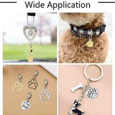 50Pcs 10 Styles Alloy Charms FIND-YW0006-65-1