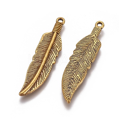 Tibetan Style Alloy Charms TIBEP-16624-AG-RS-1