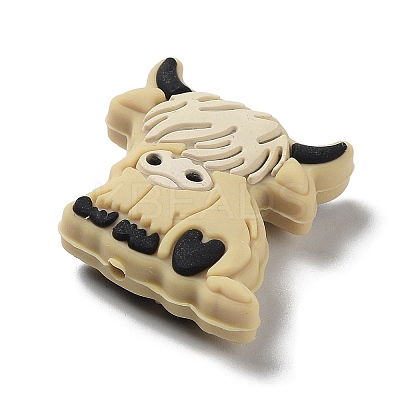 Yak Food Grade Eco-Friendly Silicone Focal Beads SIL-D004-01A-02-1