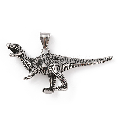 304 Stainless Steel Big Pendants STAS-A083-17AS-1