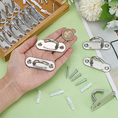 16Pcs Stainless Steel Hooks STAS-GO0001-37-1