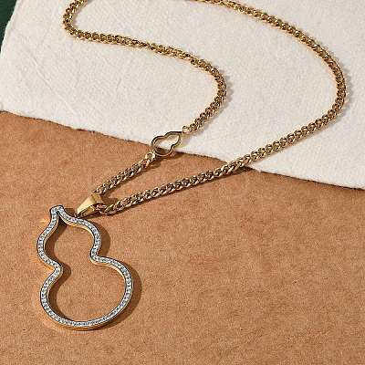 Ion Plating(IP) 304 Stainless Steel Chain Necklaces NJEW-M078-11G-1