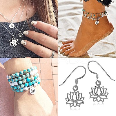 Tibetan Style Alloy Yoga Theme Pendants TIBE-SC0002-01-1