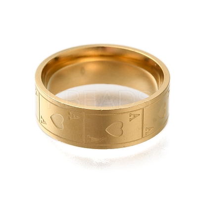 304 Stainless Steel Rings for Women RJEW-S241-06G-1