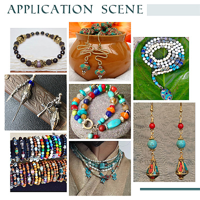 900Pcs 18 Styles Tibetan Style Alloy Spacer Beads TIBEB-PH0005-13-1
