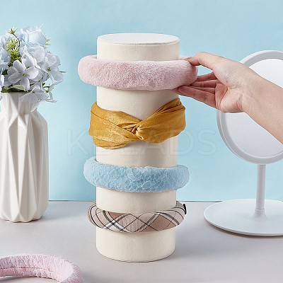 Velveteen Hairband Display Stands ODIS-WH0038-285C-1
