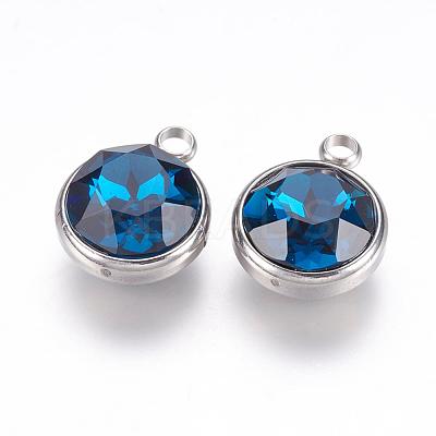 K9 Glass Rhinestone Pendants STAS-F123-26D-1