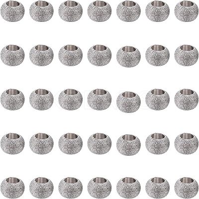 304 Stainless Steel Textured Spacer Beads STAS-UN0005-54-1