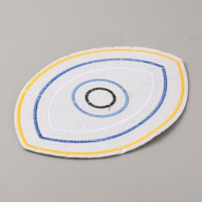 Polyester Sequin Evil Eye Appliques DIY-WH0366-79A-1
