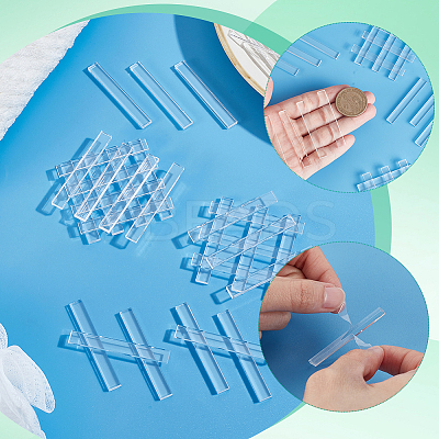 120Pcs Transparent Acrylic Sheets FIND-GA0007-20B-1