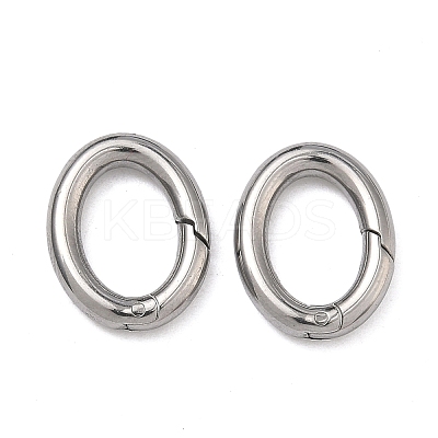 304 Stainless Steel Spring Gate Rings STAS-A138-07B-P-1