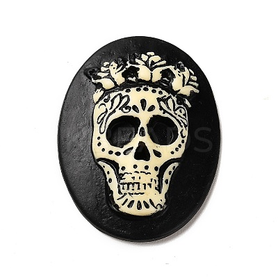 Halloween Opaque Resin Cabochons LS-CRES-F023-01-1