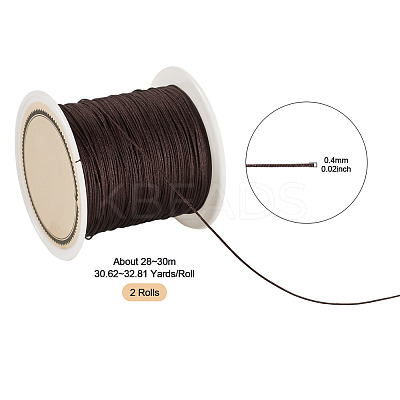2 Rolls Nylon Braided Cord NWIR-TA0001-26B-1