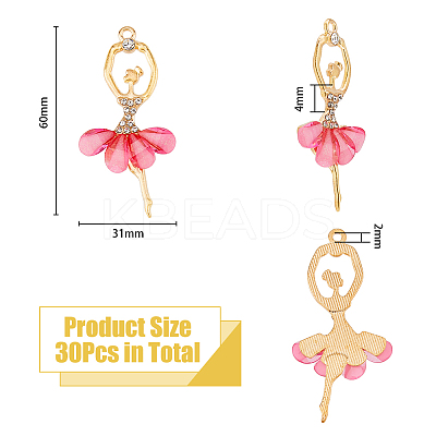 30Pcs Transparent Resin Big Pendants ALRI-DC0001-05B-1
