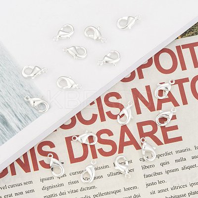 Brass Lobster Claw Clasps KK-902-S-NF-1