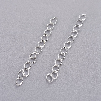 Iron Ends with Twist Chain Extension for Necklace Anklet Bracelet CH-CH017-S-5cm-1