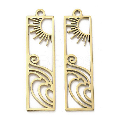 304 Stainless Steel Pendants STAS-B054-02G-1