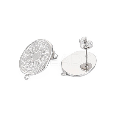 304 Stainless Steel Stud Earring Findings STAS-N097-237P-1