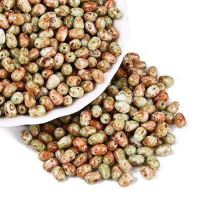 Picasso Glass Seed Beads SEED-N012-10D-1