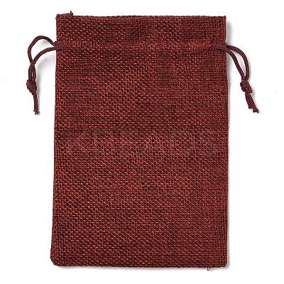 Christmas Theme Jute Cloth Storage Bags ABAG-F010-01A-01-1