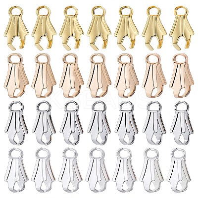 200Pcs 4 Colors Alloy Ice Pick Pinch Bails FIND-SC0006-12-1