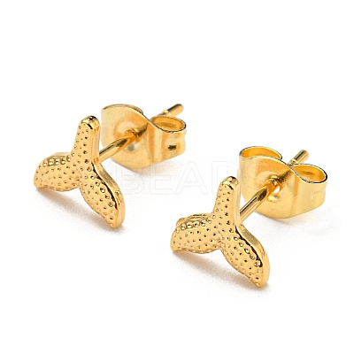PVD Vacuum Plating 304 Stainless Steel Stud EarRing for Women STAS-D087-15G-1