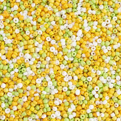 Opaque Glass Round Seed Beads GLAA-TAC0025-07A-07-1