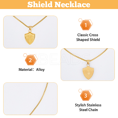 3Pcs 3 Colors Stainless Steel Pendant Necklaces Set NJEW-FI0001-55-1