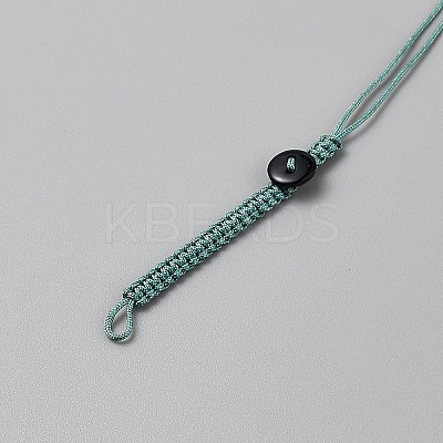 5Pcs Braided Polyester Nylon Mobile Phone Making Cord Loops FIND-TA0008-45B-1