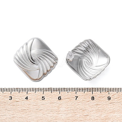 304 Stainless Steel Stud Earrings for Women LS-EJEW-K306-01P-1