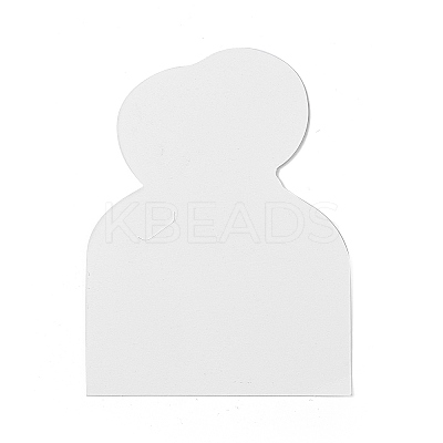 100Pcs Cute Paper Hair Ties Display Cards CDIS-C003-01-1