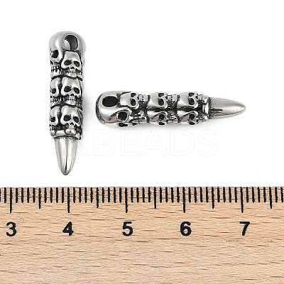316 Surgical Stainless Steel Pendants STAS-G349-04A-AS-1