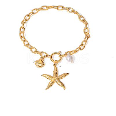 304 Stainless Steel Charm Bracelets FS-WG19613-05-1