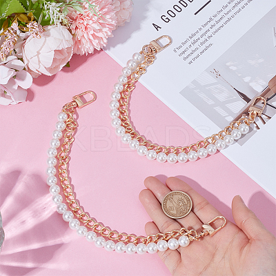 ABS Plastic Imitation Pearl Mobile Straps AJEW-WH0270-628G-1