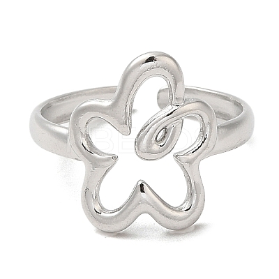 Non-Tarnish 304 Stainless Steel Open Cuff Rings RJEW-Q780-07P-1