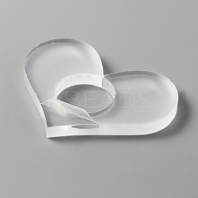 Transparent Acrylic Thumb Bookmark OFST-WH0002-14D-1