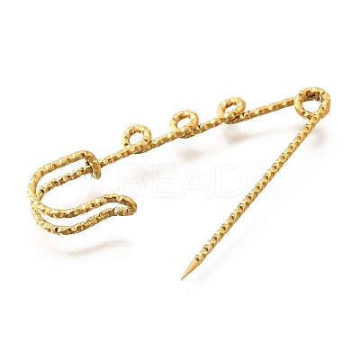 304 Stainless Steel Safety Pins Brooch Findings STAS-K252-11B-G-1