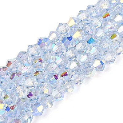 Transparent Glass Beads Strands LS-EGLA-N021-4mm-01-1