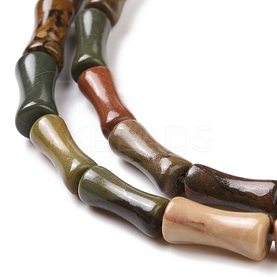 Natural Picasso Stone/Picasso Jasper Beads Strands G-P475-04-1
