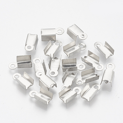 Tarnish Resistant 304 Stainless Steel Folding Crimp Ends STAS-T031-10-1