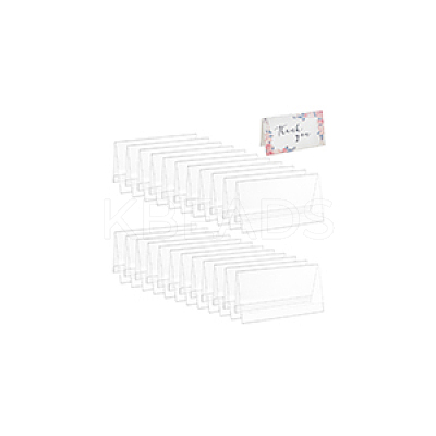Name Plastic Table Top Display Stand ODIS-WH0070-86C-1