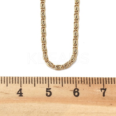304 Stainless Steel Lumachina Chain Necklaces NJEW-F248-17A-G-1