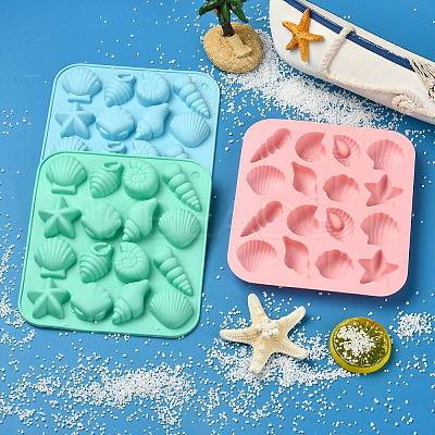 3Pcs 3 Colors Marine Theme Silicone Molds ST-CJ0043-012-1