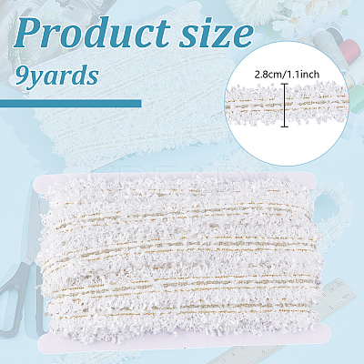 9 Yards Polyester Pleated Lace Trim OCOR-HY0001-28-1