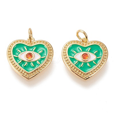 Brass Micro Pave Cubic Zirconia Pendants LS-ZIRC-I044-25G-1