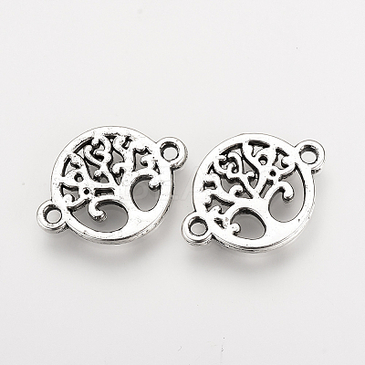 Tibetan Style Alloy Links connectors TIBE-Q077-12AS-RS-1