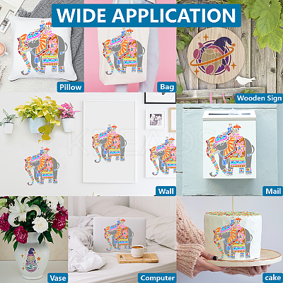1 Set PET Hollow Out Drawing Painting Stencils DIY-MA0004-70B-1